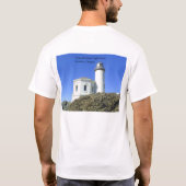 Coquilleの川の灯台Tシャツ#1 Tシャツ (裏面)