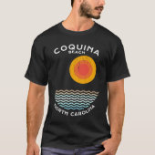 Coquina Beach NC Summertime Vacationing Squiggly W Tシャツ (正面)