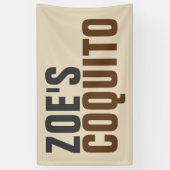 Coquitoの素朴なモダン 横断幕 (縦)