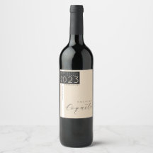 Coquitoボトルラベル、モダンミニマルスタイル