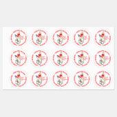 Coquito Season Bottle Label Personalize Text ラベル (シート)