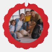 Coquito Season Custom Photo Text オーナメントカード (裏面)