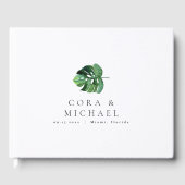 CORAトロピカルビーチパームリーフデスティネーションウェディング ゲストブック (正面)