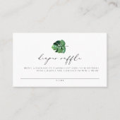 CORAトロピカルビーチベビーシャワーおむつラッフルカード プレイスカード (正面)