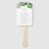 CORAトロピカルビーチ目的地ウェディングプログラム ハンドファン (正面)