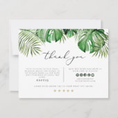 CORA トロピカルビーチ パーム 小規模事業者向けサンキュークード 招待状 (正面)