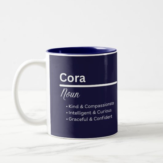 Cora Girl 名前の意味 マグカップ (左)