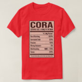 Cora Nutrition Facts Name Nickname Alias Title Fri Tシャツ (デザイン正面)