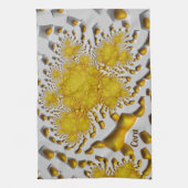 CORA to 3D Golden Lava ~フラクタル~オリジナル~ キッチンタオル (縦)