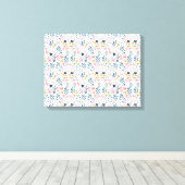 Corações em aquarela キャンバスプリント (インサイチュ (ウッドフロア))