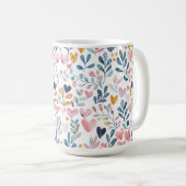 Corações em aquarela コーヒーマグカップ (正面右)