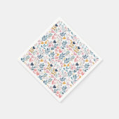 Corações em aquarela スタンダードカクテルナプキン (角)