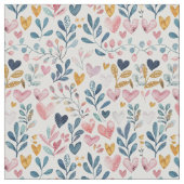 Corações em aquarela ファブリック (クローズアップ)