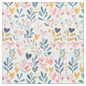 Corações em aquarela ファブリック (クローズアップ)