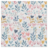 Corações em aquarela ファブリック (クローズアップ)