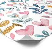 Corações em aquarela ポスター (角)