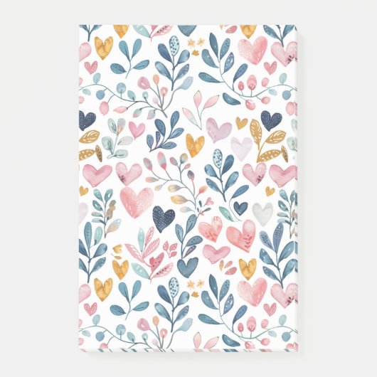 Corações em Aquarela ポストイット (正面)