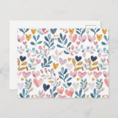 Corações em Aquarela ポストカード (正面/裏面)