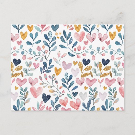 Corações em Aquarela ポストカード (正面)