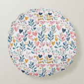 Corações em aquarela ラウンドクッション (裏面)