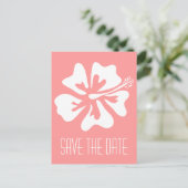 Coralはハイビスカスの花と日付ポストカードを保存 案内ポストカード (スタンド正面)