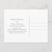 Coral日付のエレガントポストカードを保存 案内ポストカード (裏面)