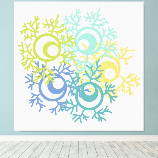 Coral キャンバスプリント (インサイチュ (ウッドフロア))