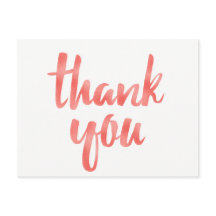 Coral 感謝してい you postcard