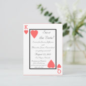 Coral 遊's Card King/Queen Save the Date 案内ポストカード (スタンド正面)