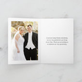 Coral and Fandangoフローラ結婚の写真 サンキューカード (内部)