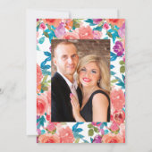 Coral and Fandangoフローラ結婚の写真 セーブザデート (裏面)