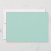 Coral and Mint Damask Photo 結婚's 招待状 (裏面)