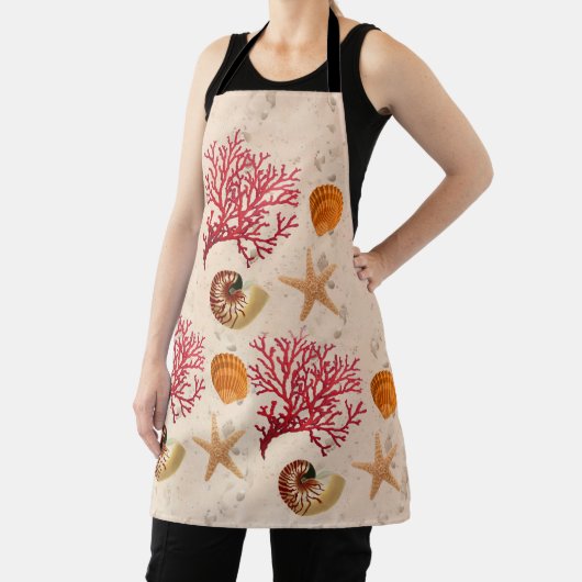 Coral and seashells Apron エプロン (インサイチュ)