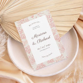 Coral Branch Save the Date Invitation 招待状