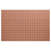 Coral Brown Checker Argyle Pattern ファブリック (ファットクウォーター)