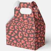 Coral Brown Leopard Print フェイバーボックス (裏面)