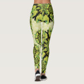 Coral Circles Tropical Green Leggings レギンス (裏面)