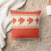 Coral Coastal Angelfish Stripes クッション (ブランケット)