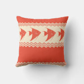 Coral Coastal Angelfish Stripes クッション (裏面)