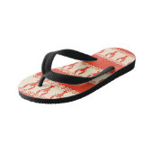 Coral Coastal Lobster Stripes キッズビーチサンダル (アングル)