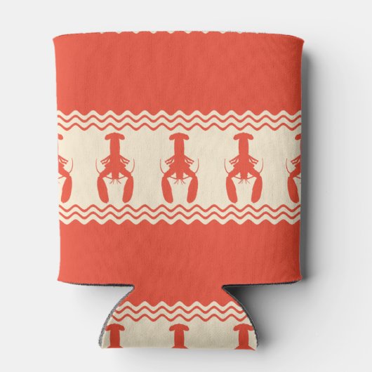 Coral Coastal Lobster Stripes 缶クーラー (裏面)