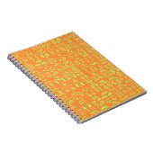 Coral Doodle Spiral Notebook – Abstract Line Art i ノートブック (右側)