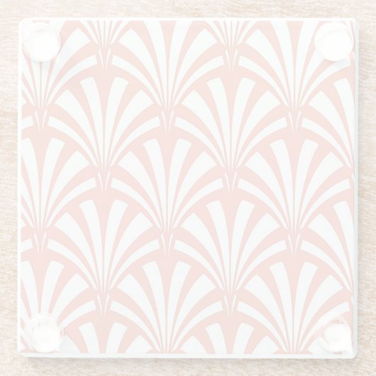 Coral Fizz and White Fans ガラスコースター (裏面)