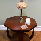 Coral Fizz and White Fans ガラスコースター