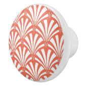 Coral Fizz and White Fans セラミックノブ (右)