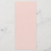 Coral Floral Terracotta Eat and Drink Wedding メニュー (裏面)