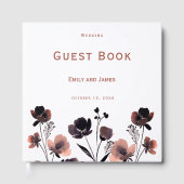 Coral Floral Wedding ゲストブック (正面)