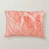 Coral Fluffy Fur: 2019トレンド アクセントクッション (裏面)