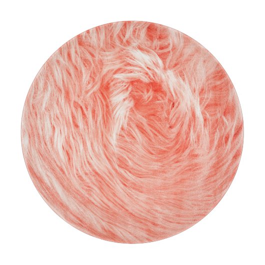 Coral Fluffy Fur: 2019トレンド カッティングボード (正面)