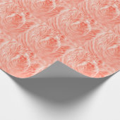 Coral Fluffy Fur: 2019トレンド ラッピングペーパー (角)